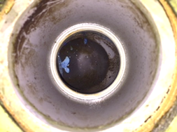 厨房内排水管工事清掃後